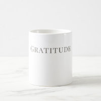Dankbarkeits-Tasse – Minimalistisches Schriftdesig
