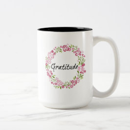 Dankbarkeits-Tasse Zweifarbige Tasse