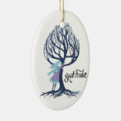 "Dankbarkeits-" Weihnachtsverzierung Keramikornament (Rechts)