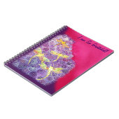 Dankbarkeits-Zeitschrift: Libellen-Silk Bild durch Notizblock (Linke Seite)