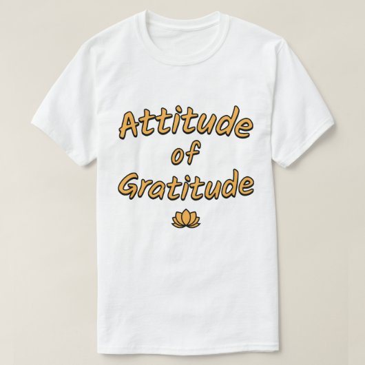 Dankbarkeitshaltung T-Shirt (Design vorne)