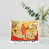 Dankbarkeitskarten Postkarte (Stehend Vorderseite)