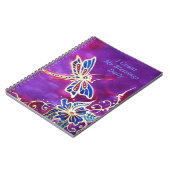 Dankbarkeitszeitschrift: Silk Libellen-Malerei Notizblock (Linke Seite)