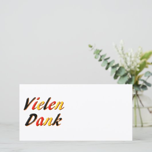 Danke (Stehend Vorderseite)