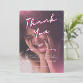 Danke, 30. Geburtstag Party Einladung (Stehend Vorderseite)