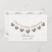 Danke 30. Perlen-Hochzeitstagkarte (Vorne/Hinten)