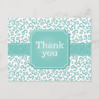 Danke 35 Zahlenmuster Teal/Weiß