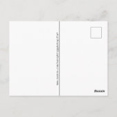 Danke 65 Zahlenmuster Rosa/Weiß Postkarte (Rückseite)