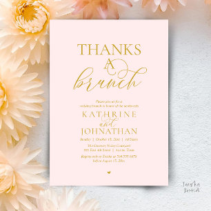 Danke A Brunch, Moderne Klassische Hochzeit Einladung