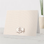 Danke A Latte Cafe Bebe Kaffee Bogen Baby Shower (Rückseite)