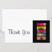 Danke abnehmen die Karten-- rosa u. gelben (Vorne/Hinten)