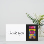 Danke abnehmen die Karten-- rosa u. gelben (Stehend Vorderseite)