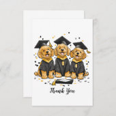 Danke Abschluss Goldendoodle Hunde (Vorne/Hinten)