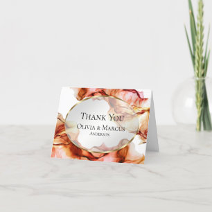 Danke   Abstrakte Herbstfarben Wasserfarbe Tinte