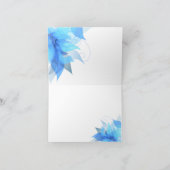 Danke abstraktes extravagantes mit Blumenskript (Innenseite)