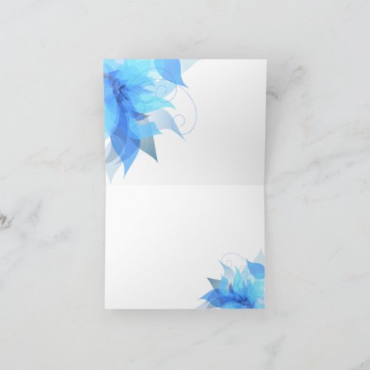 Danke abstraktes extravagantes mit Blumenskript (Innenseite)