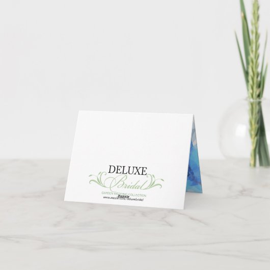 Danke abstraktes extravagantes mit Blumenskript (Rückseite)