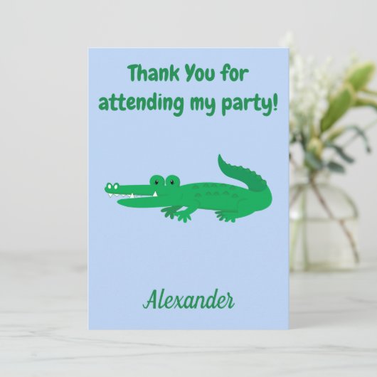 Danke Alligator (Stehend Vorderseite)