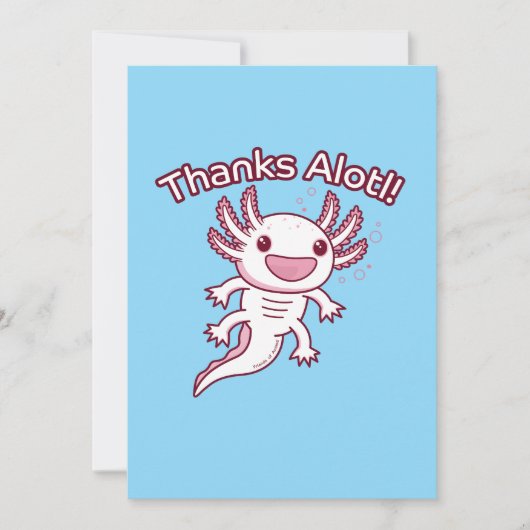 Danke Alotl! - AXOLOTL Feiertagskarte (Vorderseite)