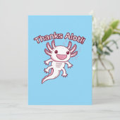 Danke Alotl! - AXOLOTL Feiertagskarte (Stehend Vorderseite)