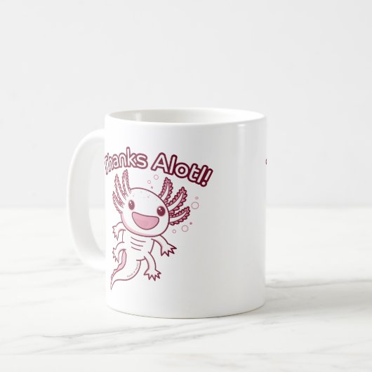 Danke Alotl! - AXOLOTL Kaffeetasse (Vorderseite Links)