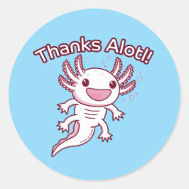 Danke Alotl! - AXOLOTL Runder Aufkleber