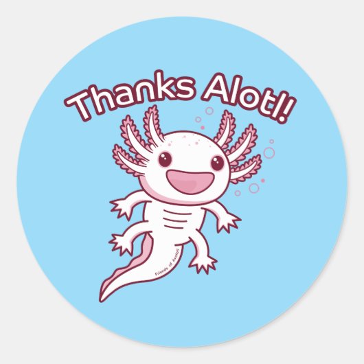 Danke Alotl! - AXOLOTL Runder Aufkleber (Vorderseite)