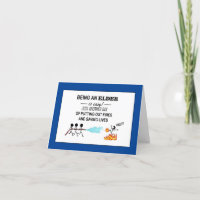 "Danke, Ältere!" Gefaltete Dankeskarte