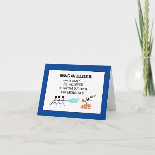 "Danke, Ältere!" Gefaltete Dankeskarte (Vorderseite)