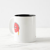 Danke Älteste Zweifarbige Tasse (Vorderseite Links)