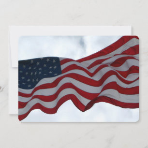 Danke American Flag Veterans Day Klappkarte Einladung