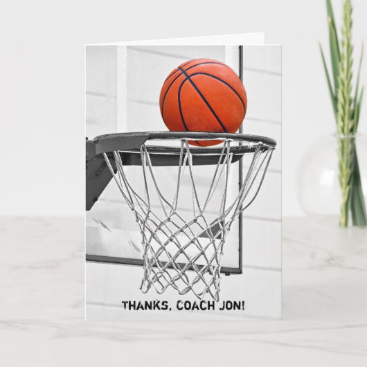 Danke an Basketball Coach (Vorderseite)