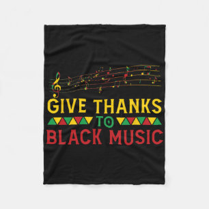Danke an Black Music Black - History Month J Fleecedecke
