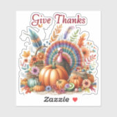 Danke an Boho Tom Türkei Aufkleber (Blatt)