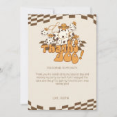 Danke an Boo Cowboy Halloween Checkered Pattern (Vorderseite)