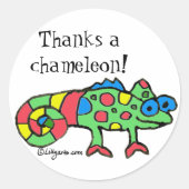 Danke an Chameleon Sticker (Vorderseite)