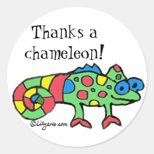 Danke an Chameleon Sticker (Vorderseite)