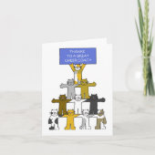 Danke an Cheer Coach Karte (Vorderseite)