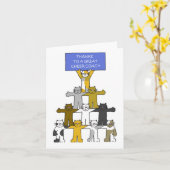 Danke an Cheer Coach Karte (Gelbe Blume)