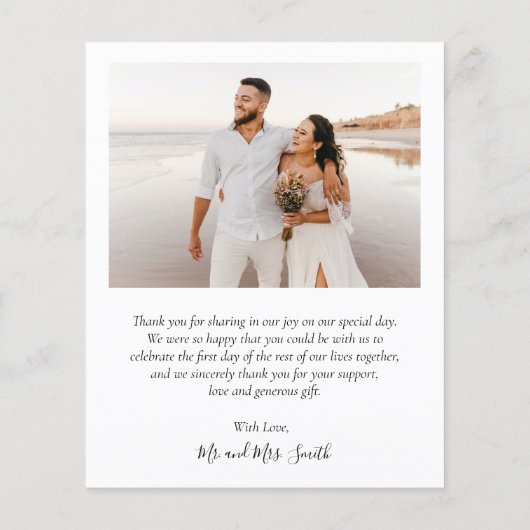 Danke an Collage Wedding Danke Flyer (Hinten)