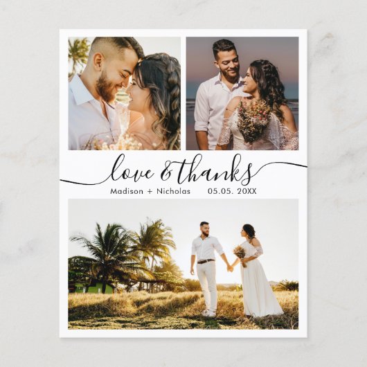 Danke an Collage Wedding Danke Flyer (Vorne)