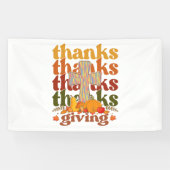 Danke an Cross Pumpkin Banner (Horizontal)