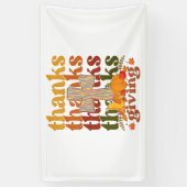 Danke an Cross Pumpkin Banner (Vertikal)