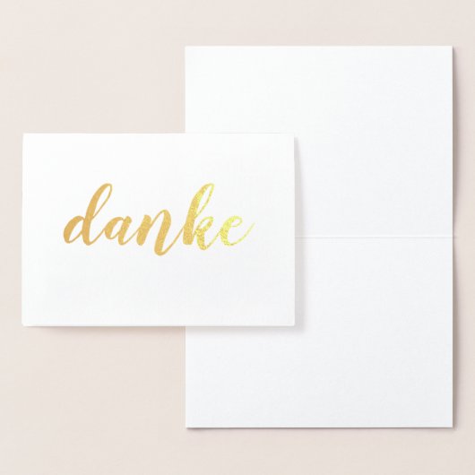 Danke an Danke für die Elegant! Danke für die toll Folienkarte (Anzeige)