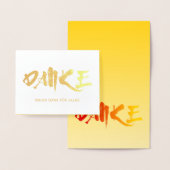 Danke an Danke, Herr Danke, Herr Danke! Folienkarte (Anzeige)