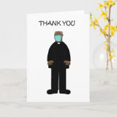 Danke an den afroamerikanischen Pastor. Karte (Gelbe Blume)