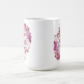 Danke an den Christlichen Lord Purple Flowers Kaffeetasse (Mittel)