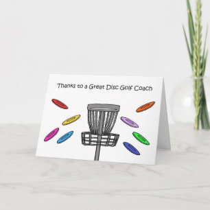 Danke an den Disc-Golf-Trainer Karte