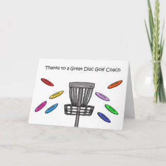 Danke an den Disc-Golf-Trainer Karte