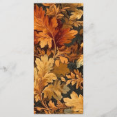 Danke an den eleganten Reitsport-Erntedank Menükarte (Rückseite)